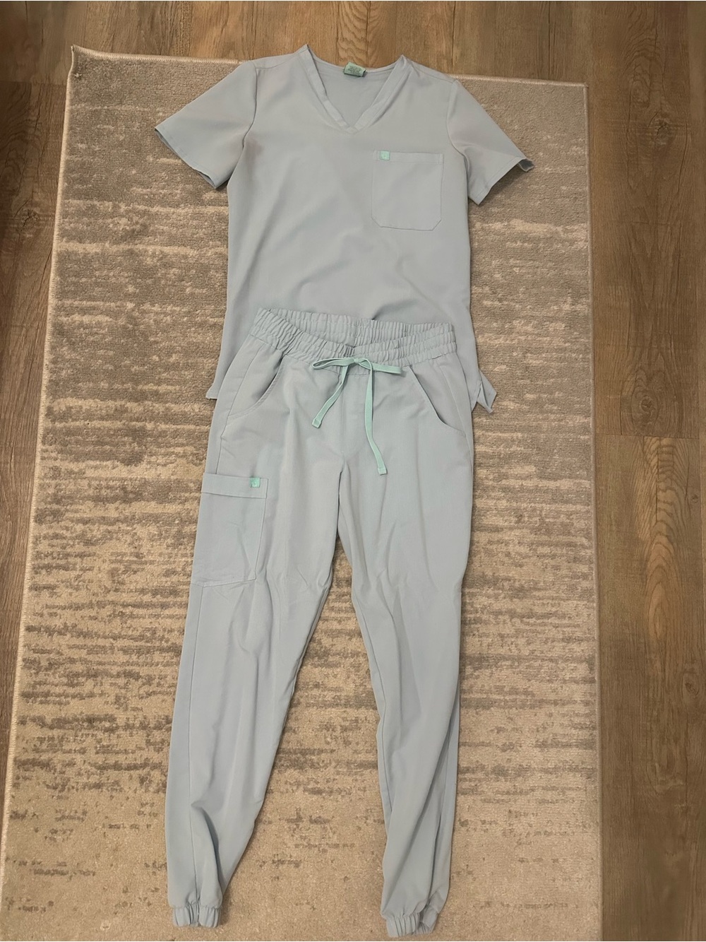 Women's Garde- Malade Light Blue Scrub Set